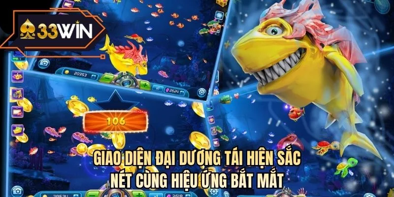 Giao diện đại dương tái hiện sắc nét cùng hiệu ứng bắt mắt